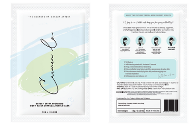 6-IN-1 BLACK CHARCOAL BUBBLE MASK (1set/3pcs) - Image 2